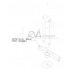 J0739-19-01 - 35/45k Front Jack Brace Assembly